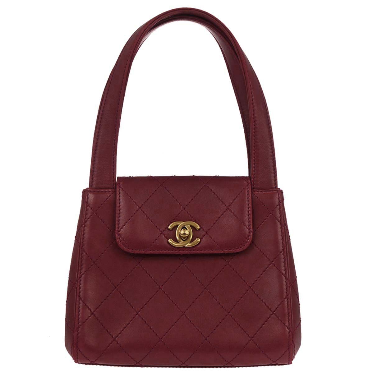 Chanel 1997-1999 Red Lambskin Handbag