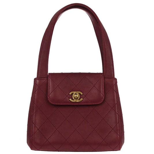 Chanel 1997-1999 Red Lambskin Handbag