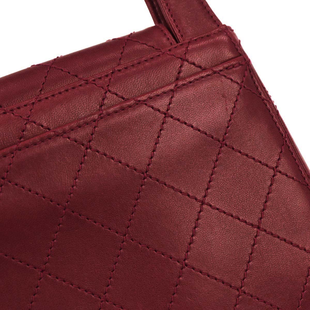 Chanel 1997-1999 Red Lambskin Handbag