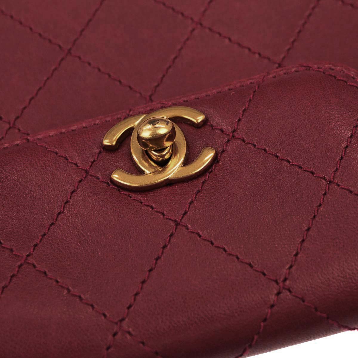 Chanel 1997-1999 Red Lambskin Handbag