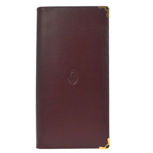 Cartier Must de Cartier Wallet Leather Bordeaux