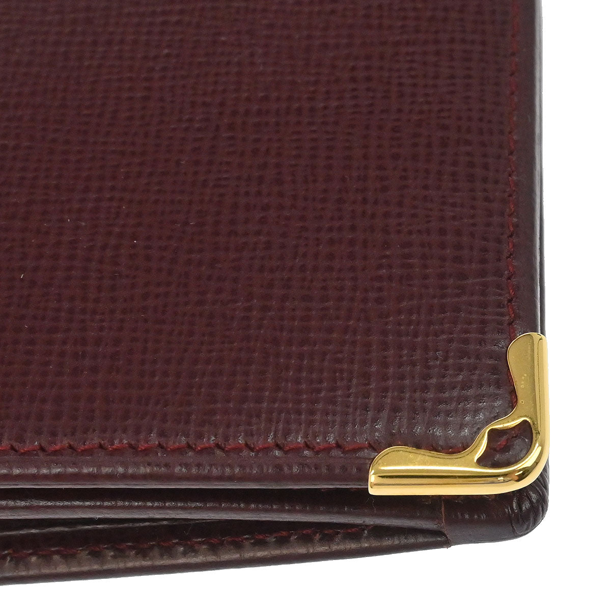 Cartier Must de Cartier Wallet Leather Bordeaux