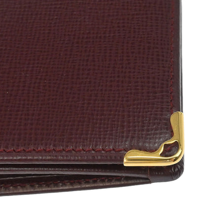 Cartier Must de Cartier Wallet Leather Bordeaux