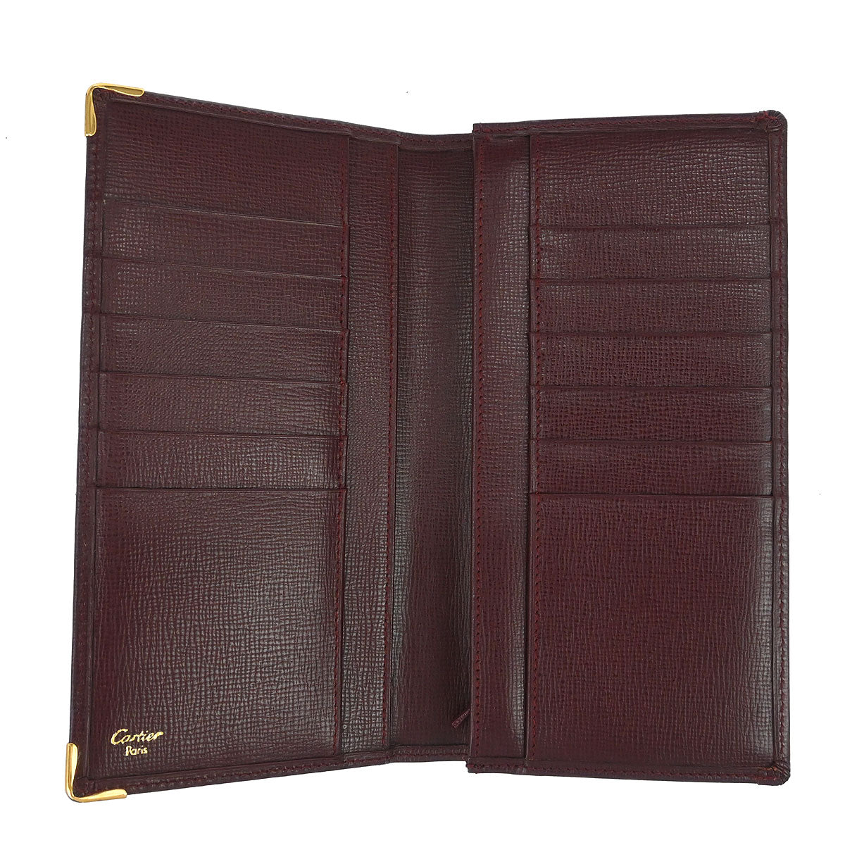 Cartier Must de Cartier Wallet Leather Bordeaux
