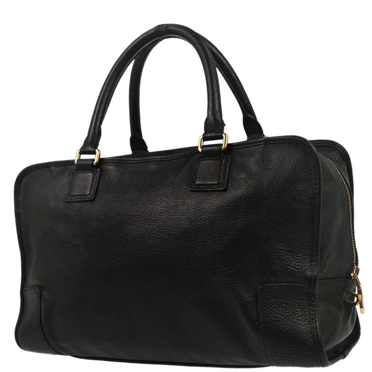 Loewe Black Leather Amazona 36 Handbag