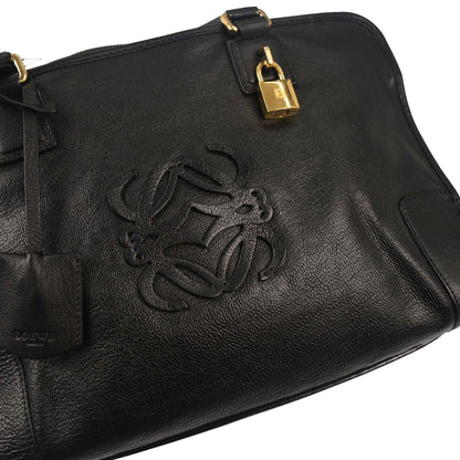 Loewe Black Leather Amazona 36 Handbag