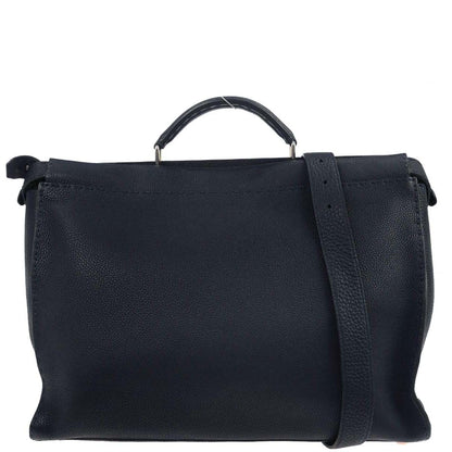 Fendi Navy Peekaboo Fit 2way Shoulder Handbag