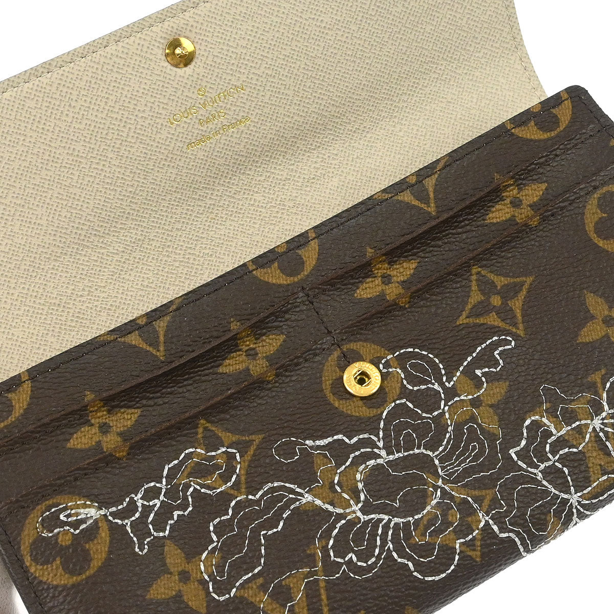 Louis Vuitton Monogram Dentelle Portefeuille Sarah Wallet M95390