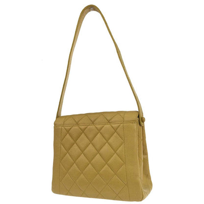 Chanel 1996-1997 Yellow Caviar Skin Handbag