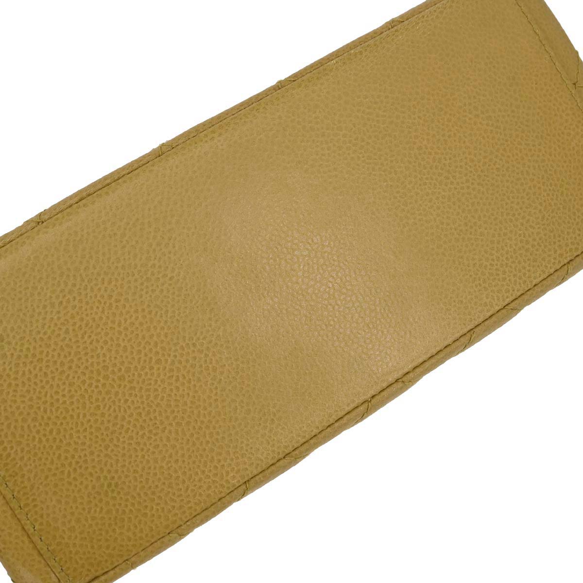 Chanel 1996-1997 Yellow Caviar Skin Handbag