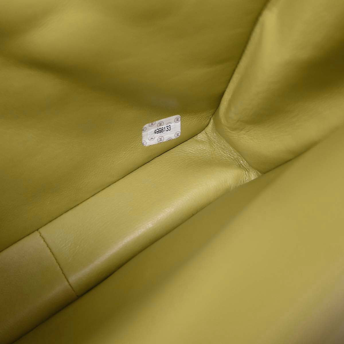 Chanel 1996-1997 Yellow Caviar Skin Handbag