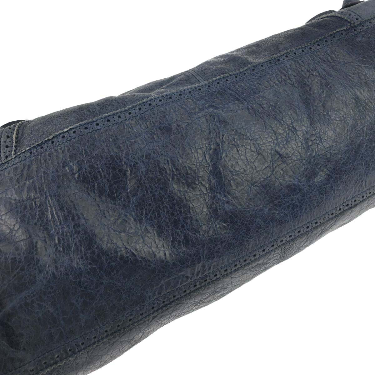 Balenciaga Navy Lambskin City Handbag