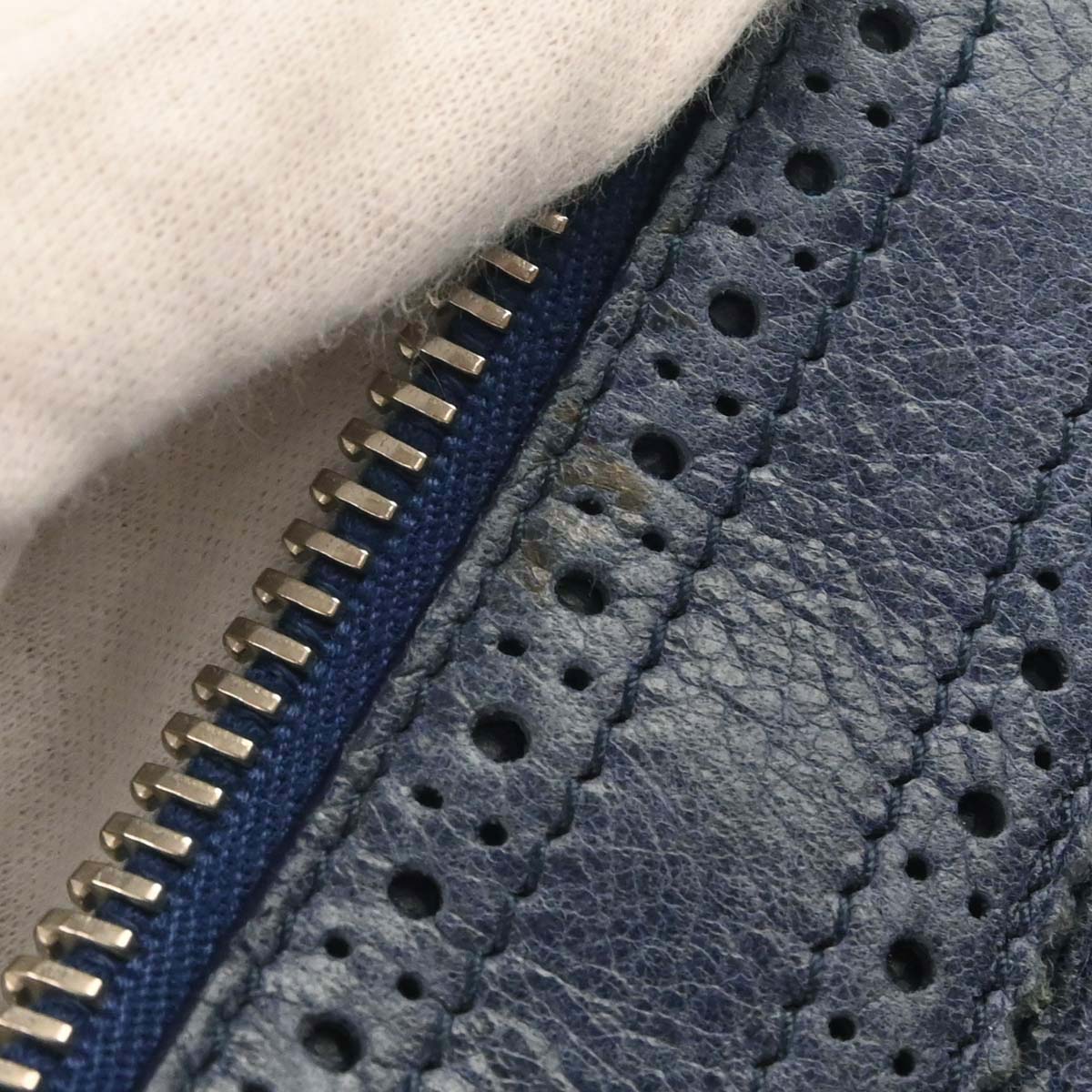 Balenciaga Navy Lambskin City Handbag