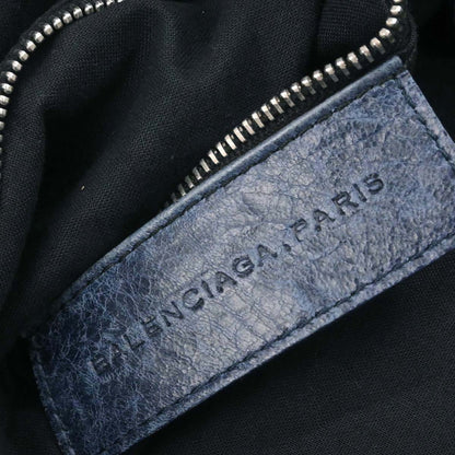 Balenciaga Navy Lambskin City Handbag