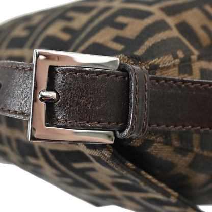 Fendi Brown Canvas Zucca Mamma Baguette Handbag