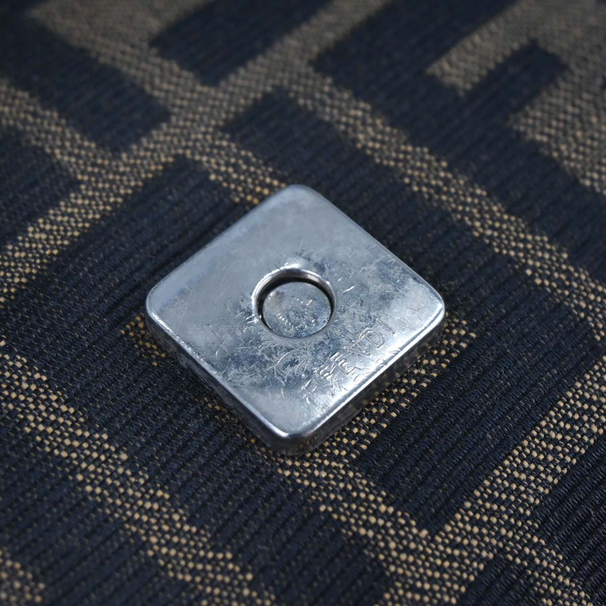 Fendi Brown Canvas Zucca Mamma Baguette Handbag