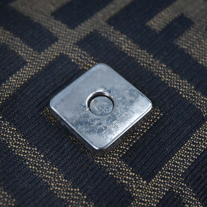 Fendi Brown Canvas Zucca Mamma Baguette Handbag