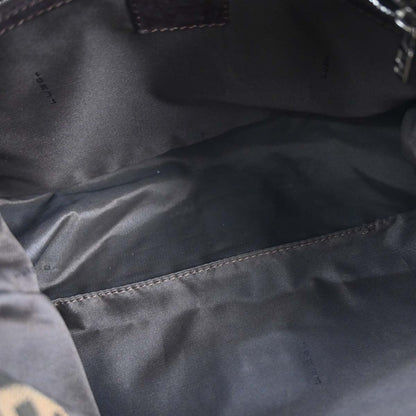 Fendi Brown Canvas Zucca Mamma Baguette Handbag