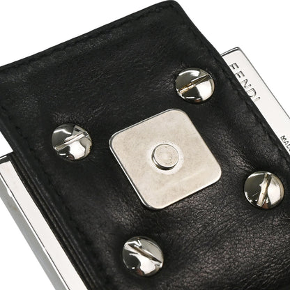 Fendi Black Leather Mamma Baguette Handbag