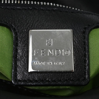 Fendi Black Leather Mamma Baguette Handbag