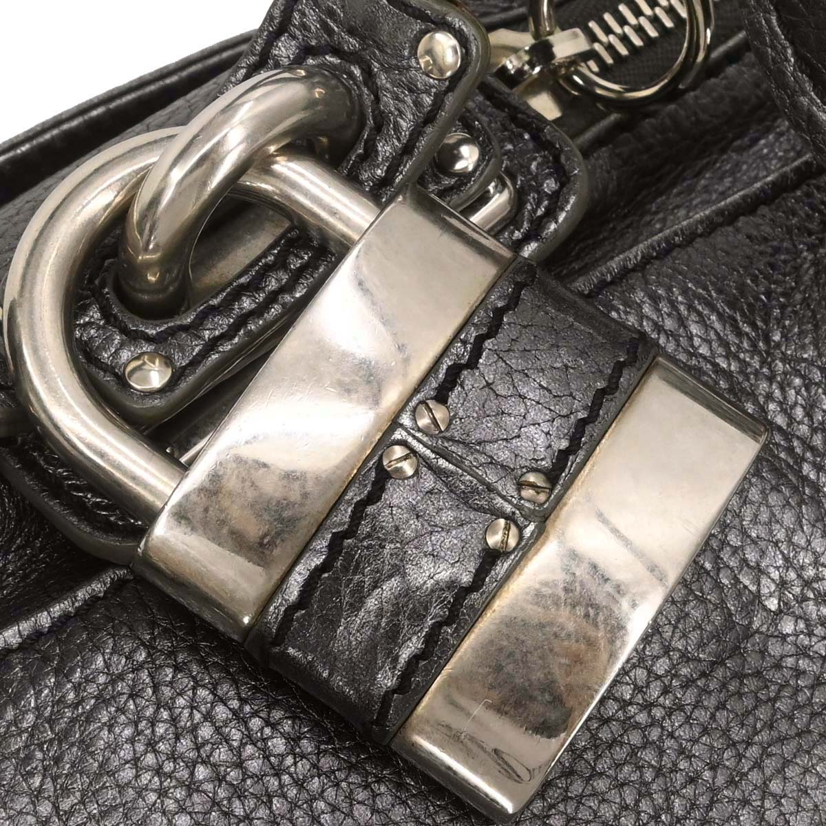 Chloe Metallic Silver Paddington Medium Handbag