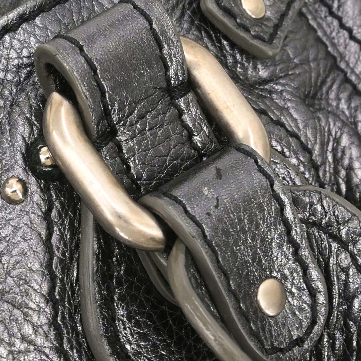 Chloe Metallic Silver Paddington Medium Handbag