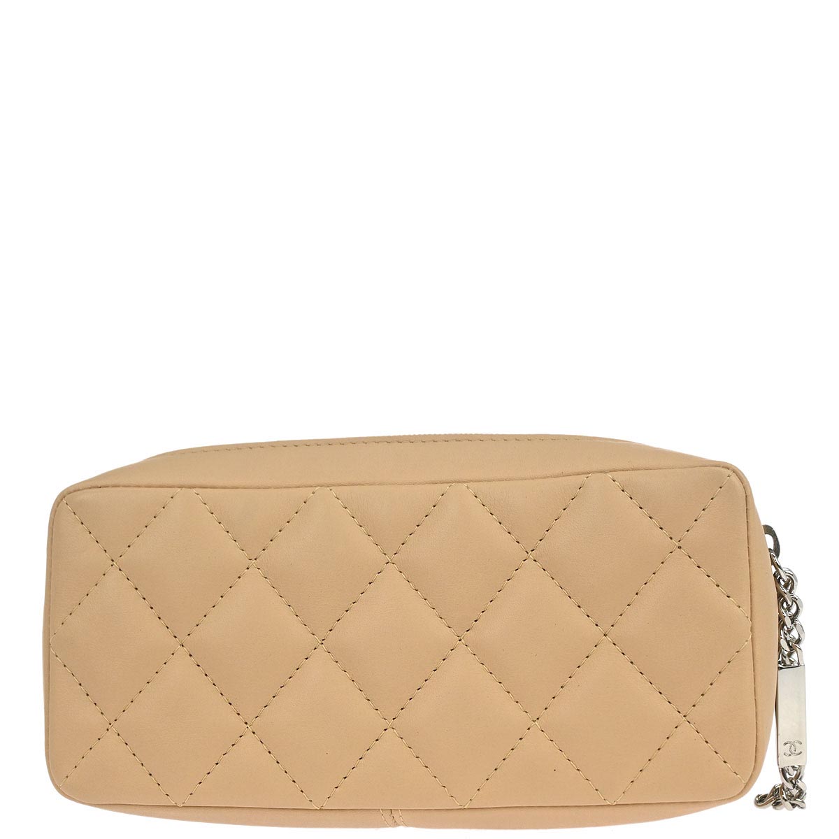 Chanel 2005-2006 Beige Calfskin Cambon Ligne Pouch Bag