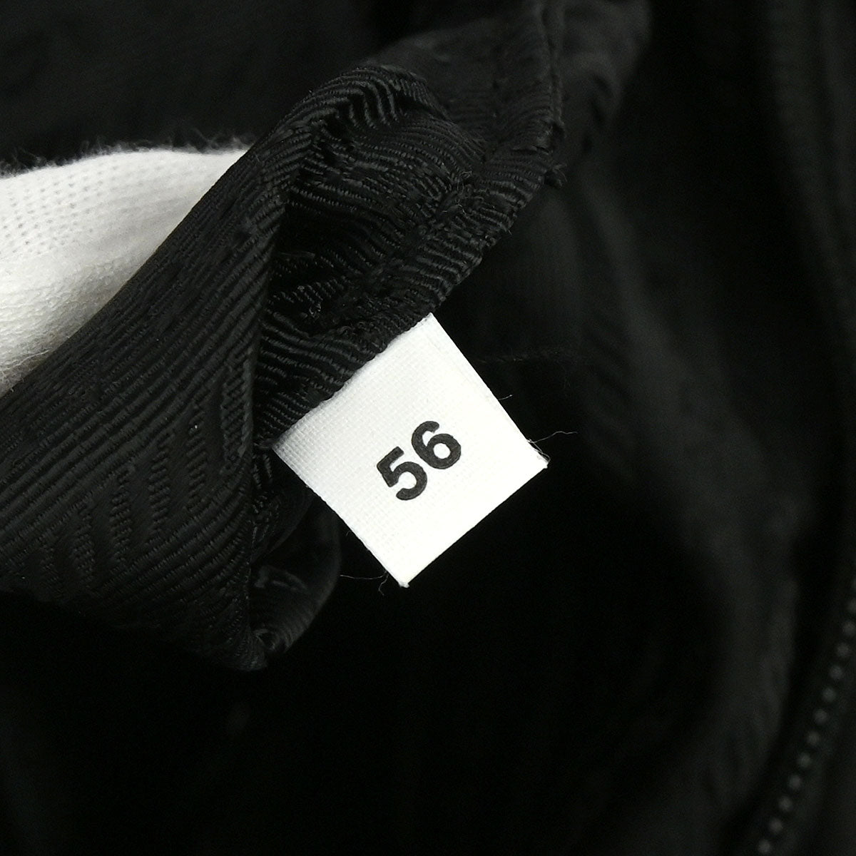 Prada Black Fur Nylon Backpack