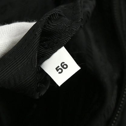 Prada Black Fur Nylon Backpack