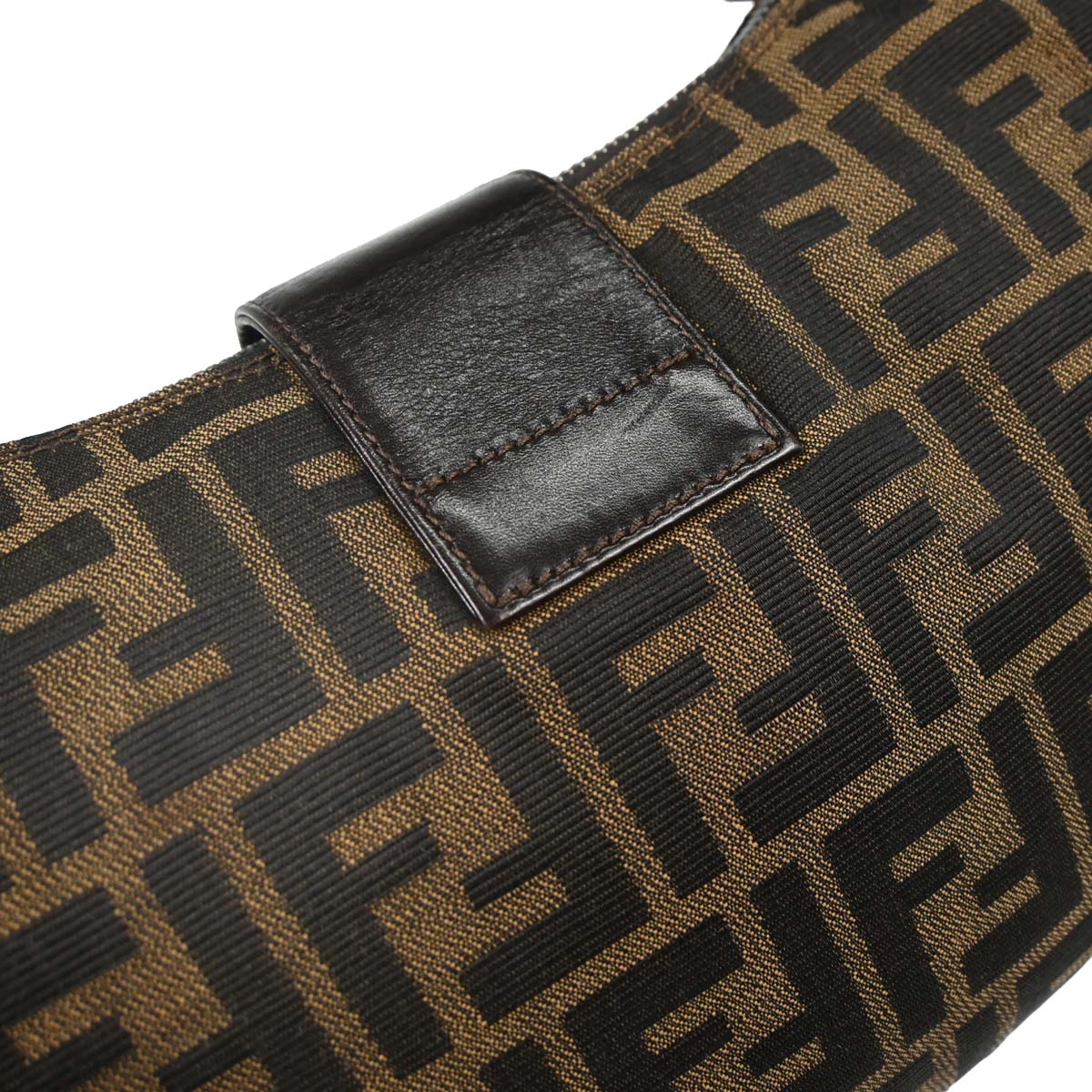 Fendi Brown Canvas Zucca Hobo Bag