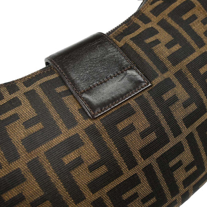 Fendi Brown Canvas Zucca Hobo Bag