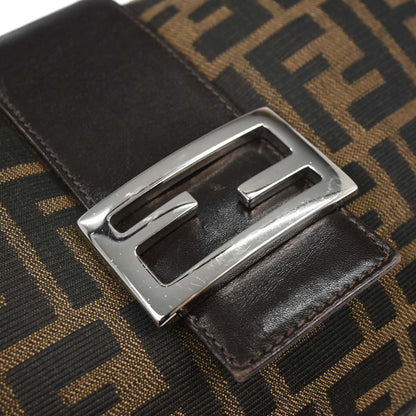 Fendi Brown Canvas Zucca Hobo Bag
