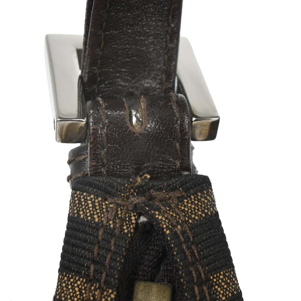 Fendi Brown Canvas Zucca Hobo Bag