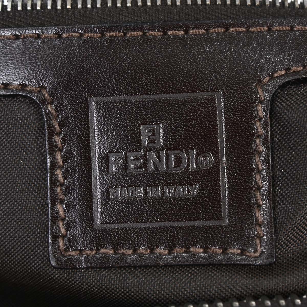 Fendi Brown Canvas Zucca Hobo Bag