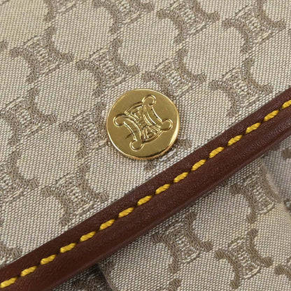 Celine * Beige Canvas Macadam Shoulder Bag