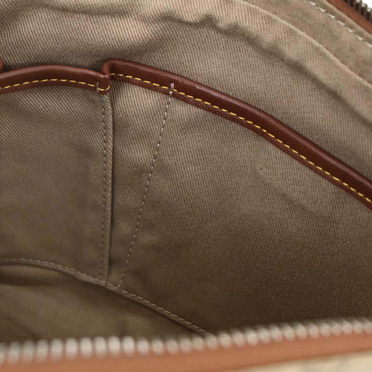 Celine * Beige Canvas Macadam Shoulder Bag