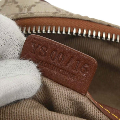 Celine * Beige Canvas Macadam Shoulder Bag