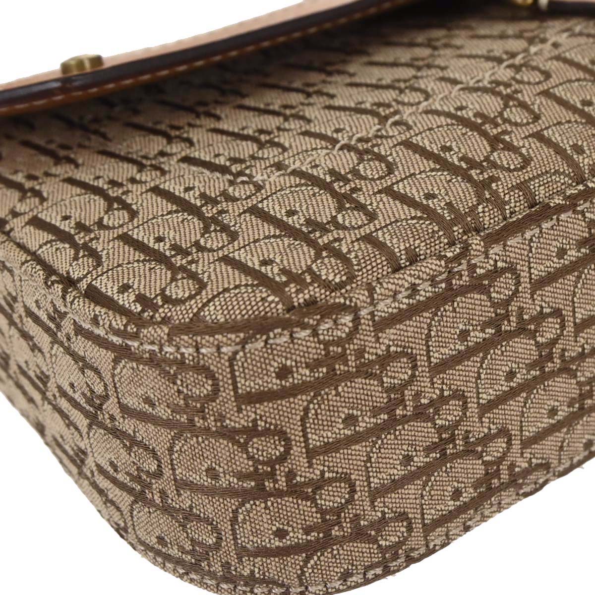 Christian Dior Brown Beige Street Chic Trotter Handbag