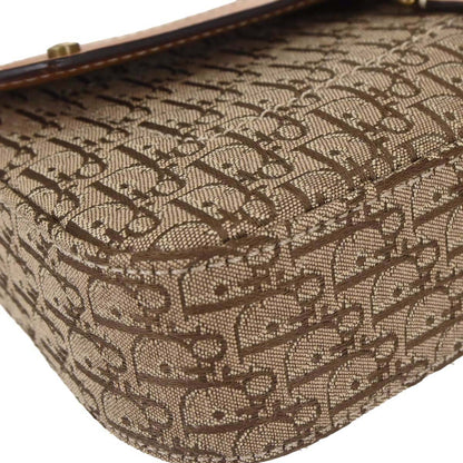 Christian Dior Brown Beige Street Chic Trotter Handbag