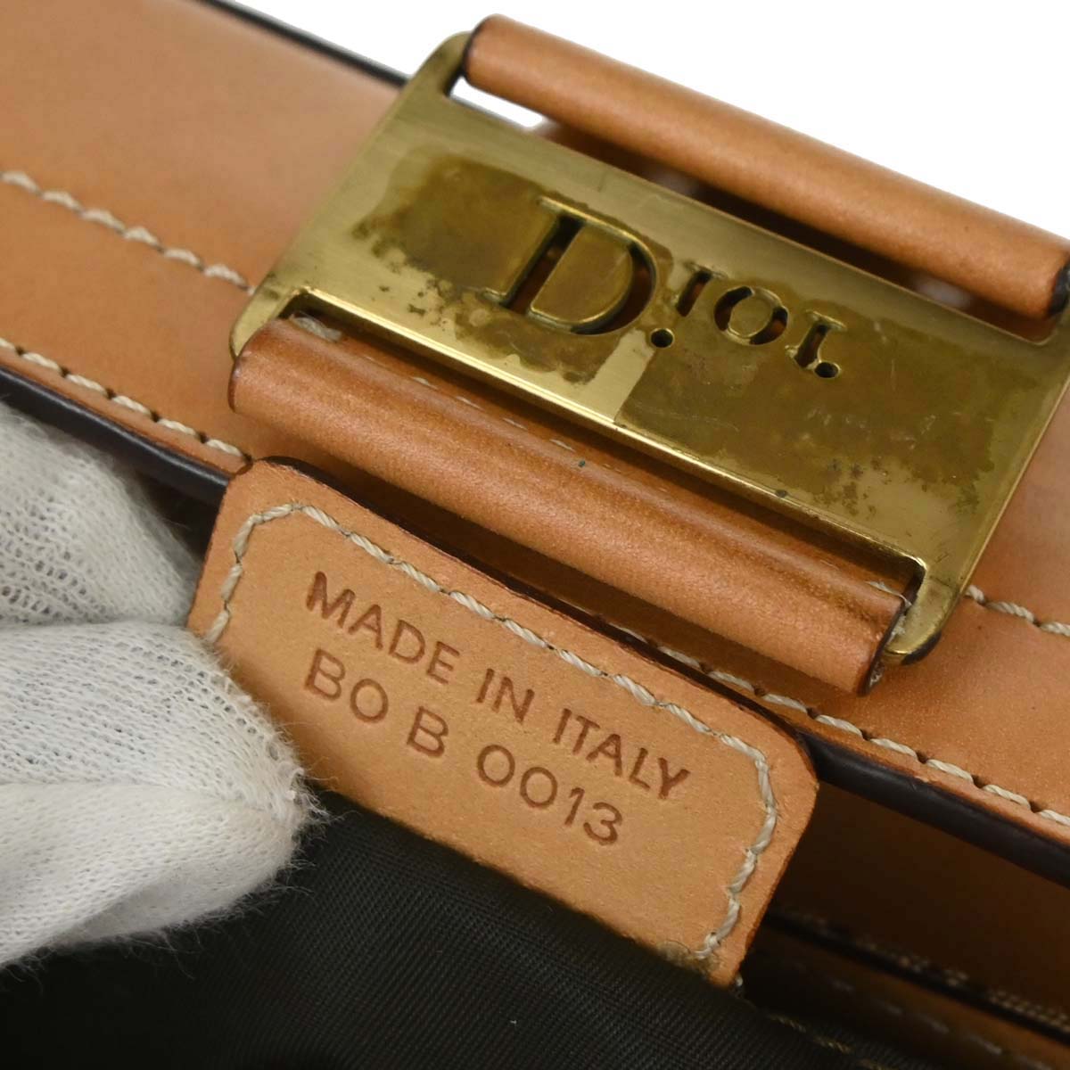 Christian Dior Brown Beige Street Chic Trotter Handbag