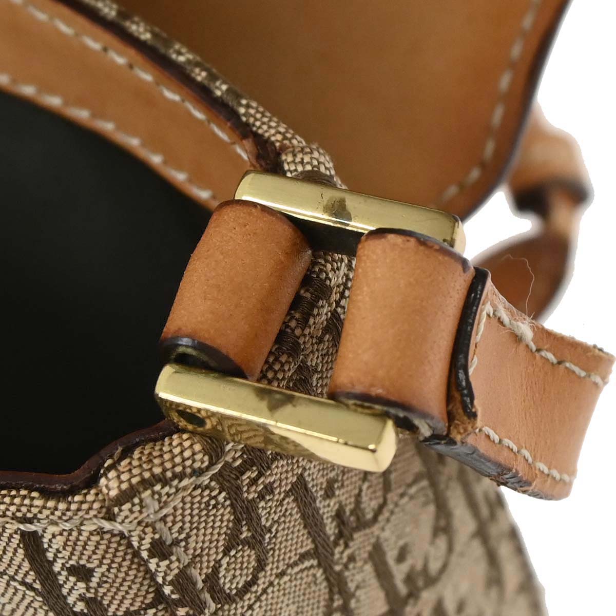 Christian Dior Brown Beige Street Chic Trotter Handbag