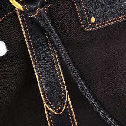 Loewe * Brown Nylon Anagram Handbag