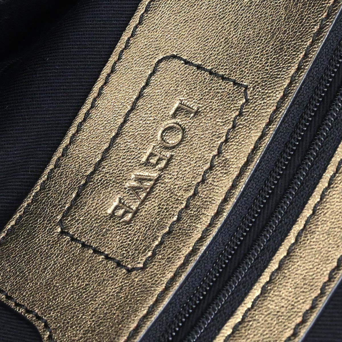 Loewe * Brown Nylon Anagram Handbag