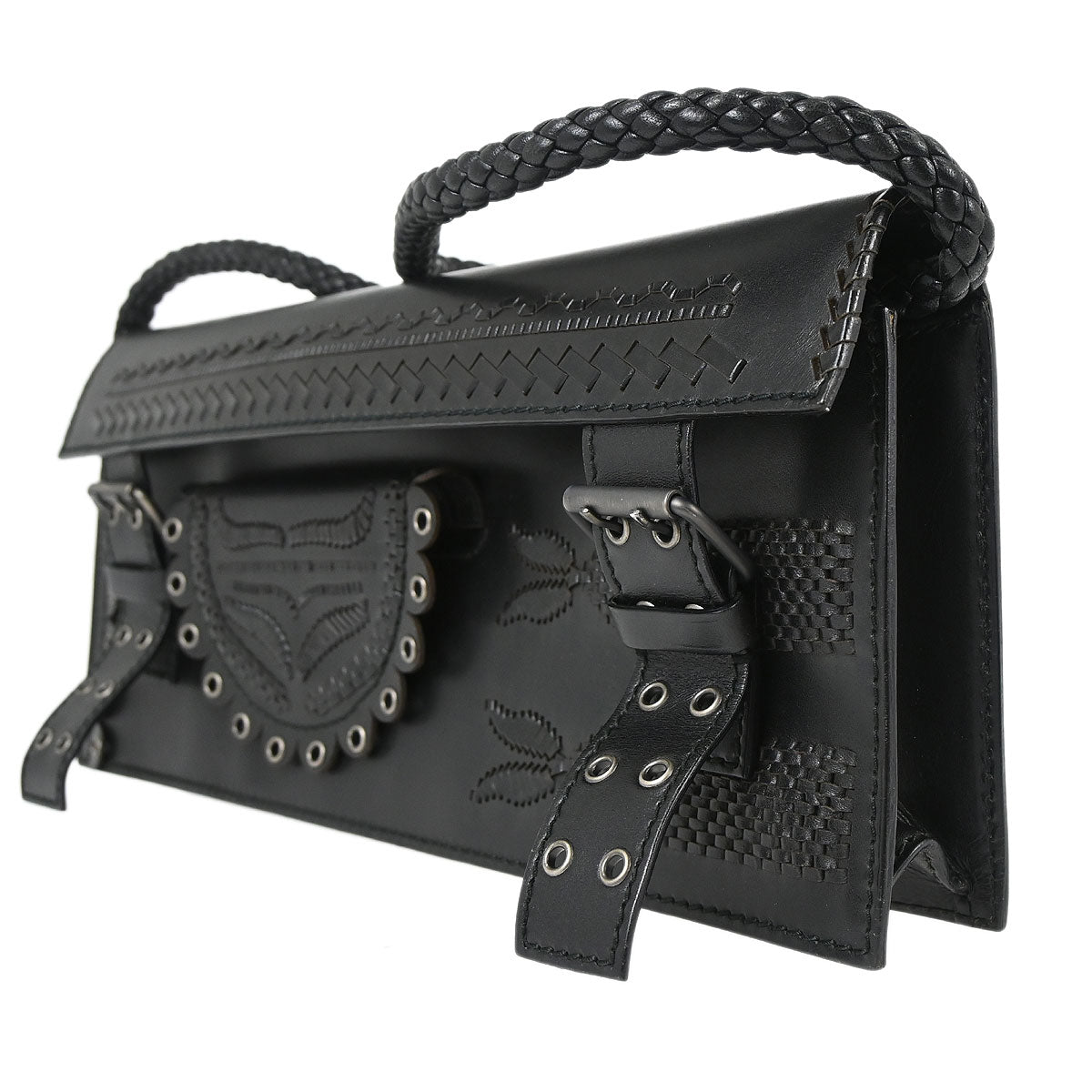 Yves Saint Laurent Black Lambskin Shoulder Bag