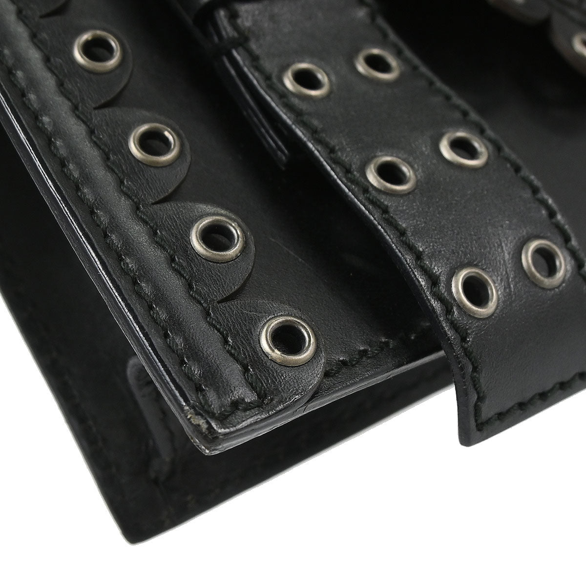 Yves Saint Laurent Black Lambskin Shoulder Bag