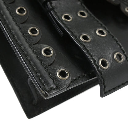 Yves Saint Laurent Black Lambskin Shoulder Bag