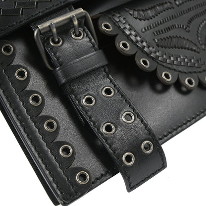Yves Saint Laurent Black Lambskin Shoulder Bag
