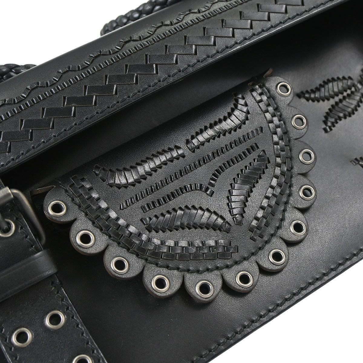 Yves Saint Laurent Black Lambskin Shoulder Bag