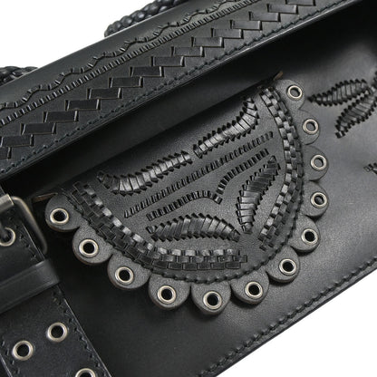 Yves Saint Laurent Black Lambskin Shoulder Bag