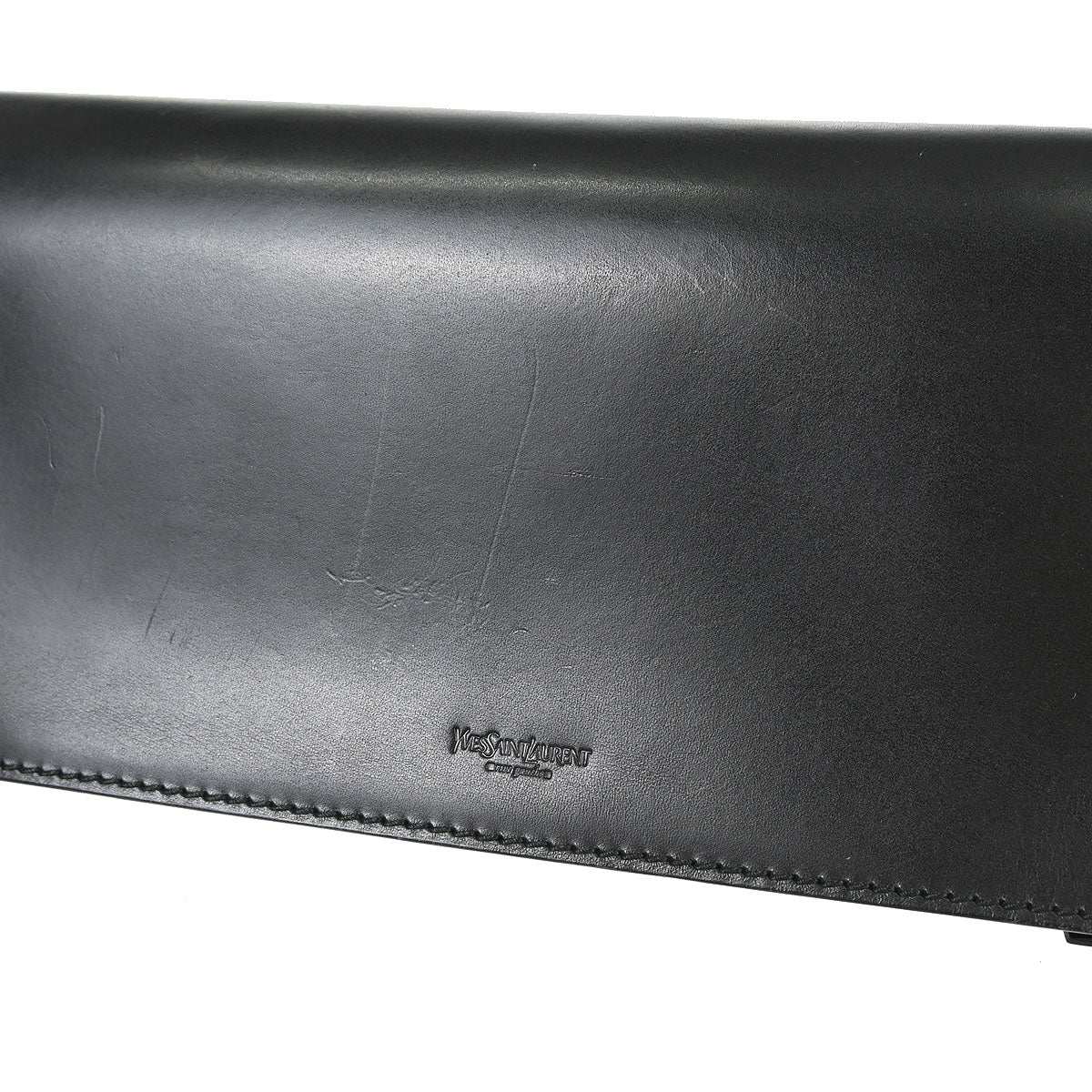 Yves Saint Laurent Black Lambskin Shoulder Bag
